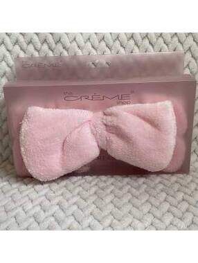 The Crème Shop Plushie Headband Plush Spa Headband Bow
